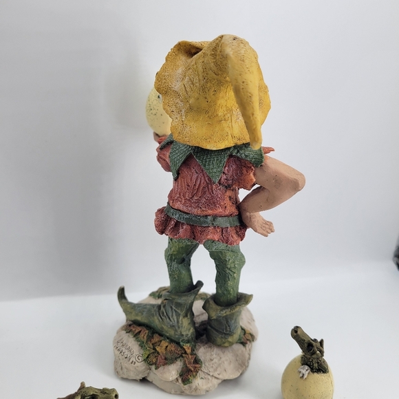 VTG RARE Piece Bernard Pearson 1989 Gnome/ Dragon eggs hatching Sculpture Signed - Picture 3 of 11